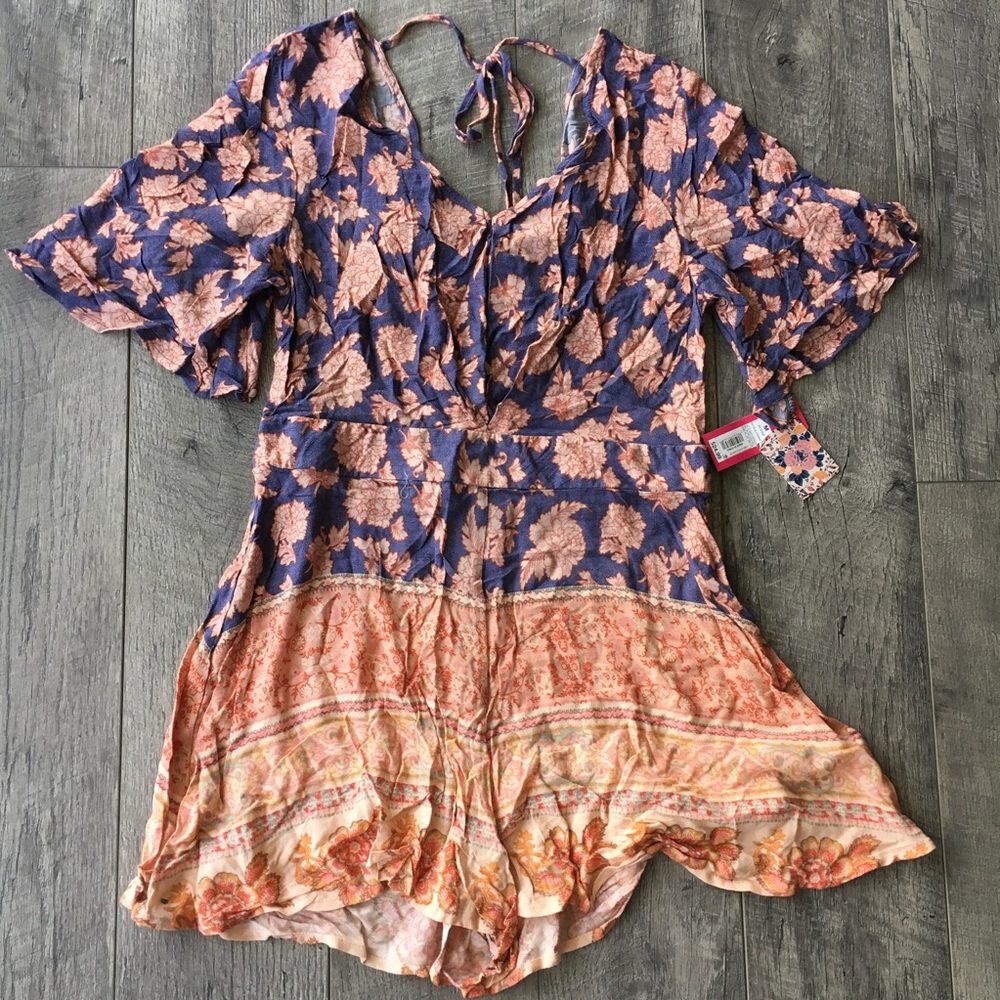 NWT Xhileration Floral Romper